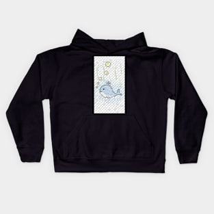 The happy Whale - A polygon Design Kids Hoodie